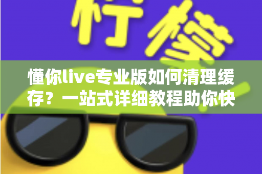 懂你live专业版如何清理缓存?一站式详细教程助你快速释放存储空间、提升直播流畅度 懂你live专业版如何清理缓存?一站式详细教程助你快速释放存储空间、提升直播流畅度