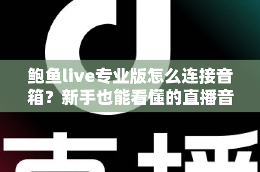 鲍鱼live专业版怎么连接音箱?新手也能看懂的直播音响连接全攻略与音质优化指南 鲍鱼live专业版怎么连接音箱?新手也能看懂的直播音响连接全攻略与音质优化指南