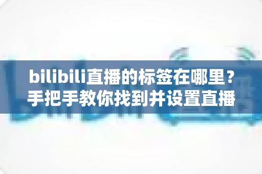 bilibili直播的标签在哪里？手把手教你找到并设置直播标签的完整指南