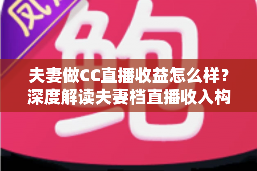 夫妻做CC直播收益怎么样？深度解读夫妻档直播收入构成与赚钱潜力