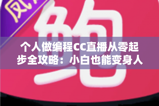 个人做编程CC直播从零起步全攻略：小白也能变身人气技术主播的实战指南