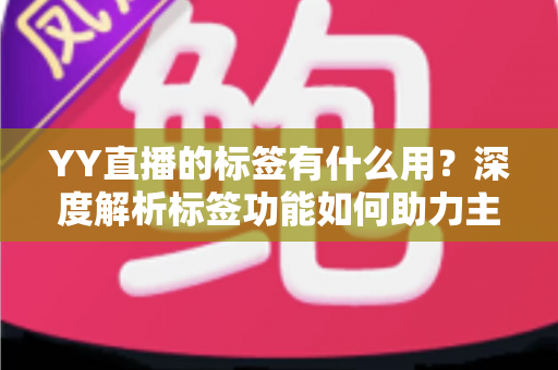 YY直播的标签有什么用？深度解析标签功能如何助力主播提升人气与曝光