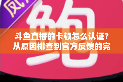 斗鱼直播的卡顿怎么认证？从原因排查到官方反馈的完整实用指南