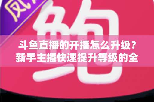斗鱼直播的开播怎么升级？新手主播快速提升等级的全方位实战攻略