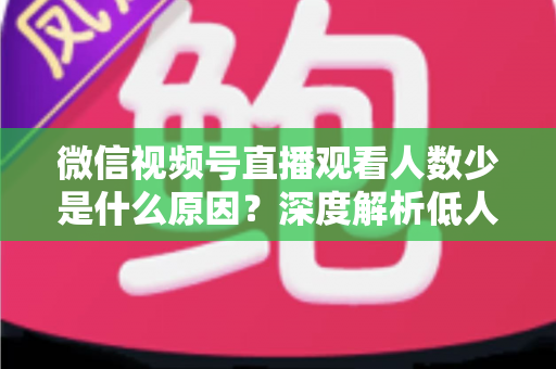 微信视频号直播观看人数少是什么原因?深度解析低人气直播间背后的症结与实用破局策略 微信视频号直播观看人数少是什么原因?深度解析低人气直播间背后的症结与实用破局策略