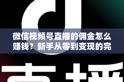 微信视频号直播的佣金怎么赚钱?新手从零到变现的完整指南 微信视频号直播的佣金怎么赚钱?新手从零到变现的完整指南
