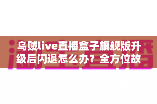 乌贼live直播盒子旗舰版升级后闪退怎么办？全方位故障排查与修复实用指南