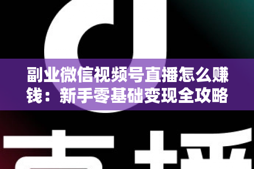 副业微信视频号直播怎么赚钱：新手零基础变现全攻略与实操指南
