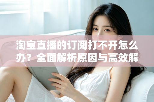 淘宝直播的订阅打不开怎么办？全面解析原因与高效解决方法指南