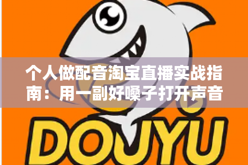 个人做配音淘宝直播实战指南:用一副好嗓子打开声音变现新赛道 个人做配音淘宝直播实战指南:用一副好嗓子打开声音变现新赛道