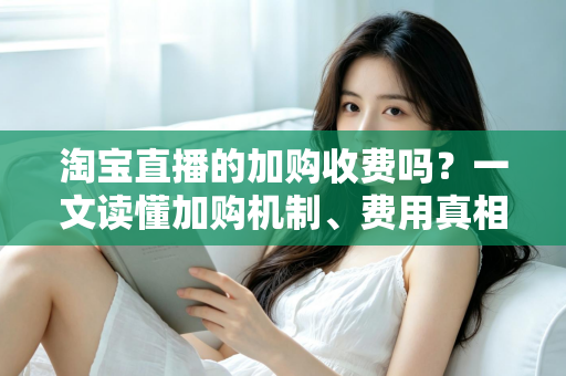 淘宝直播的加购收费吗？一文读懂加购机制、费用真相与运营提升技巧