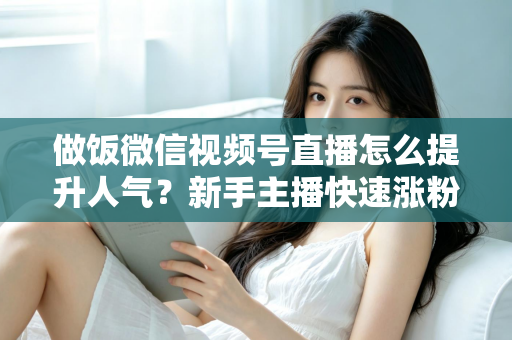 做饭微信视频号直播怎么提升人气？新手主播快速涨粉的全方位实战攻略