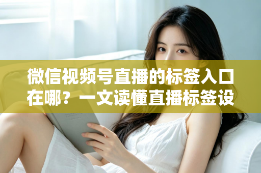 微信视频号直播的标签入口在哪？一文读懂直播标签设置方法与引流技巧