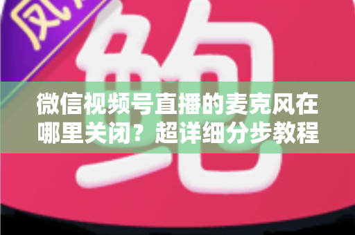 微信视频号直播的麦克风在哪里关闭?超详细分步教程助你轻松掌握静音技巧 微信视频号直播的麦克风在哪里关闭?超详细分步教程助你轻松掌握静音技巧