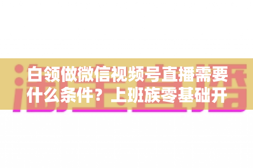 白领做微信视频号直播需要什么条件?上班族零基础开播全攻略,帮你理清账号、设备、内容与时间管理必备要素 白领做微信视频号直播需要什么条件?上班族零基础开播全攻略,帮你理清账号、设备、内容与时间管理必备要素