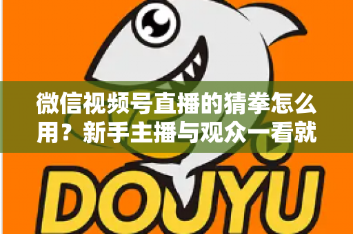 微信视频号直播的猜拳怎么用？新手主播与观众一看就会的互动玩法实战指南