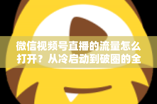 微信视频号直播的流量怎么打开?从冷启动到破圈的全流程实战指南 微信视频号直播的流量怎么打开?从冷启动到破圈的全流程实战指南