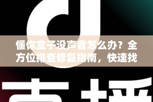 懂你盒子没声音怎么办？全方位排查修复指南，快速找回清晰音效